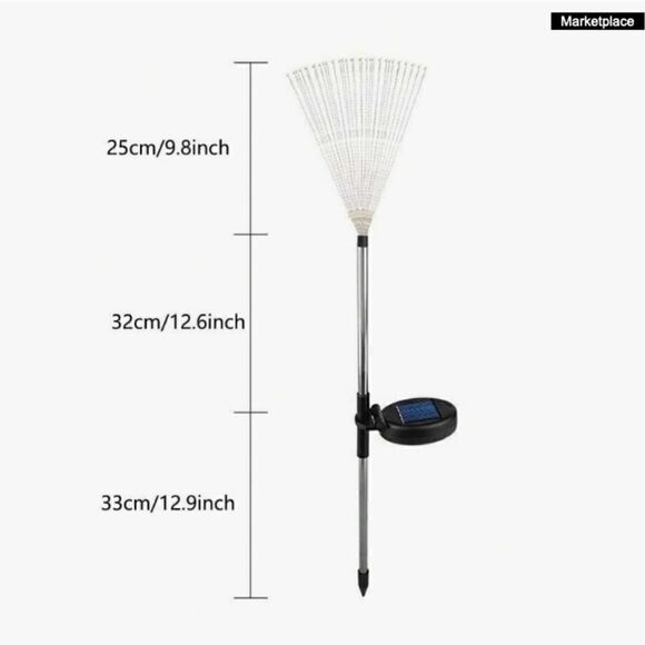 Set of TWO Firework Light Stake Multi Color 90 Lights Yard Patio Party Sparkler - Picture 3 of 3